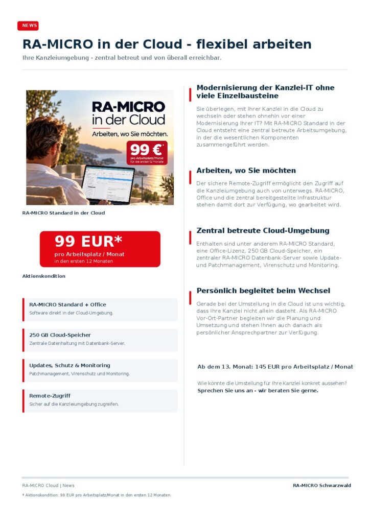 RA-Micro in der Cloud